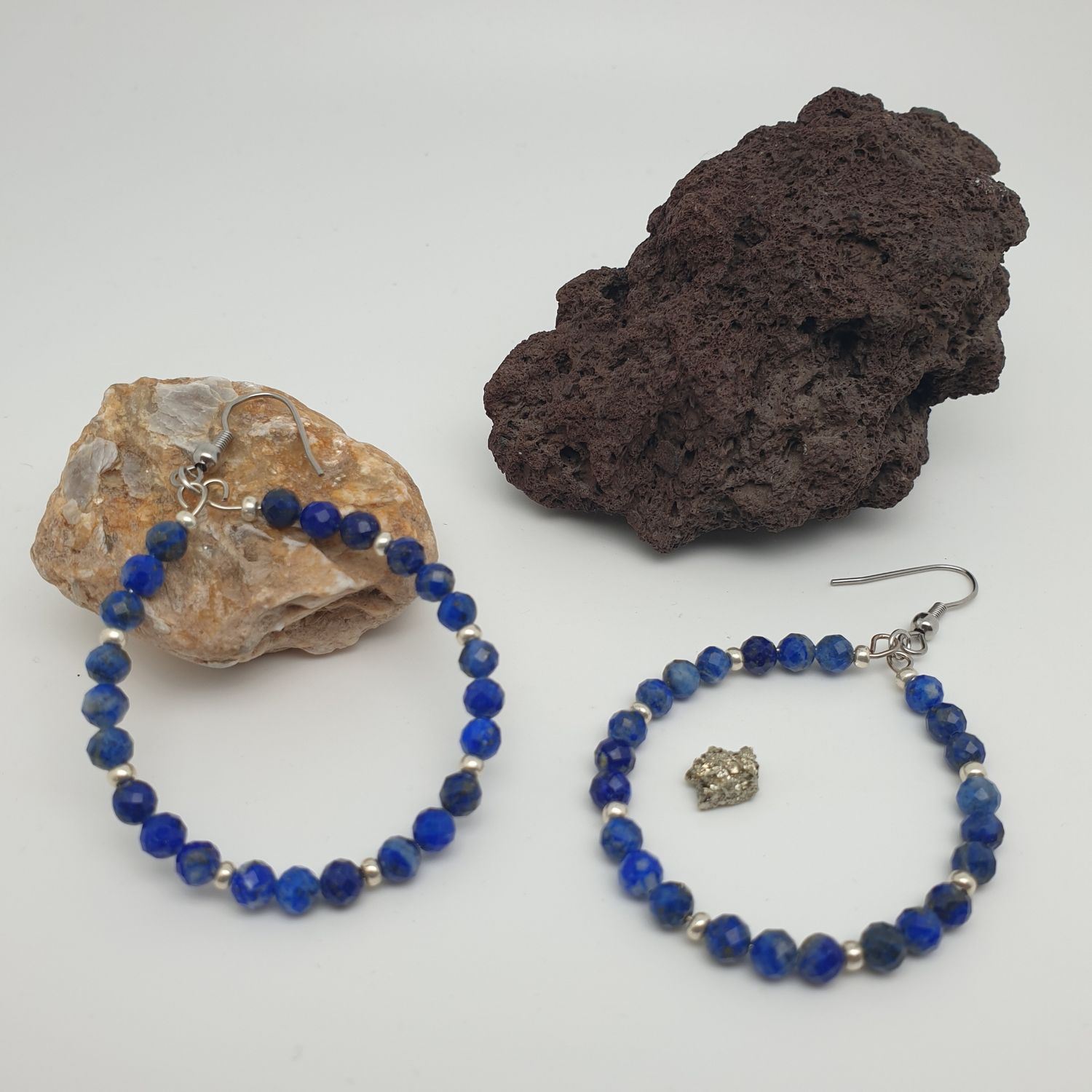 Créoles lapis-lazuli