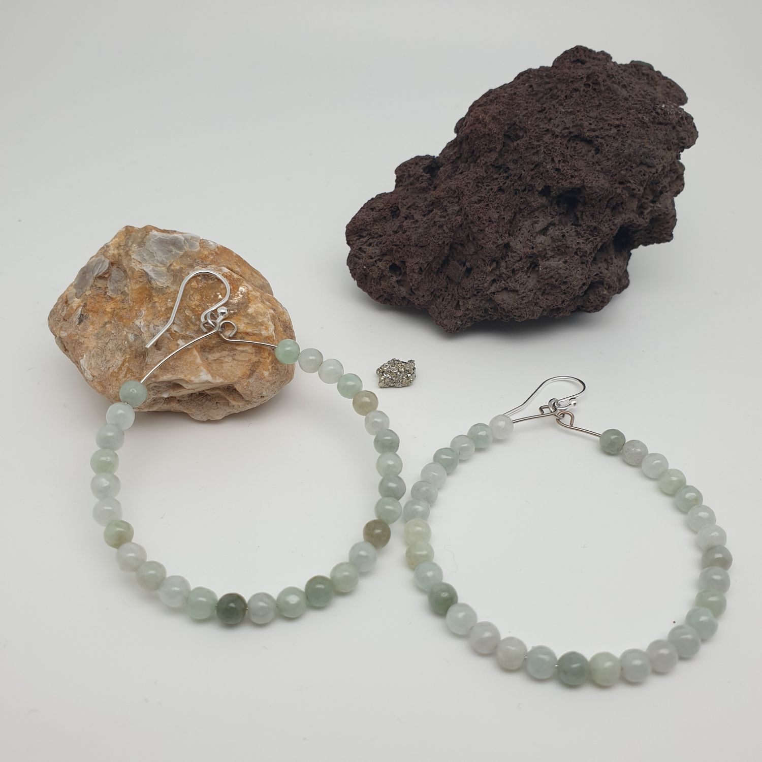 Créoles jade Birmanie