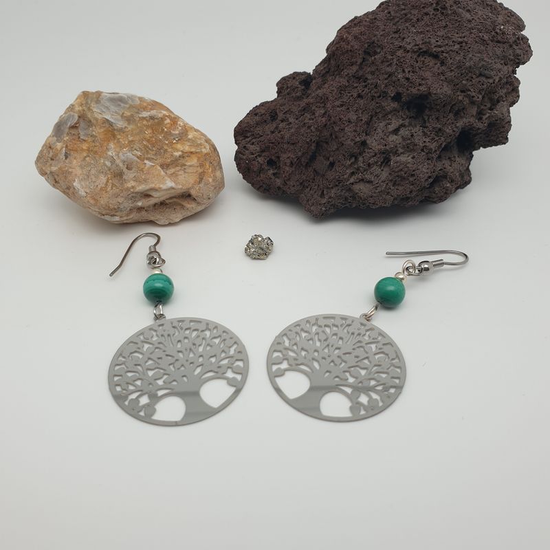 Boucles malachite arbre de vie