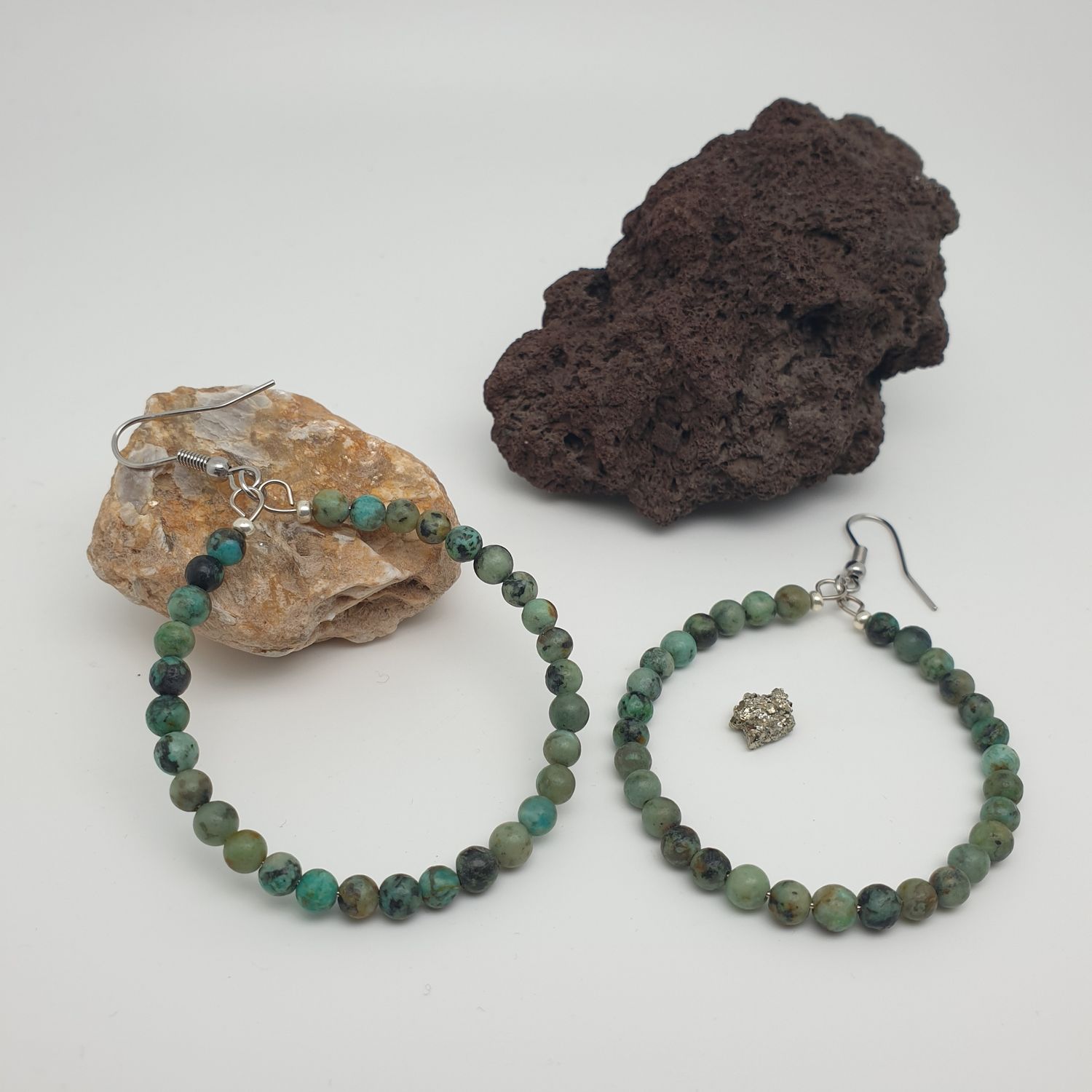 Créoles turquoise africain 