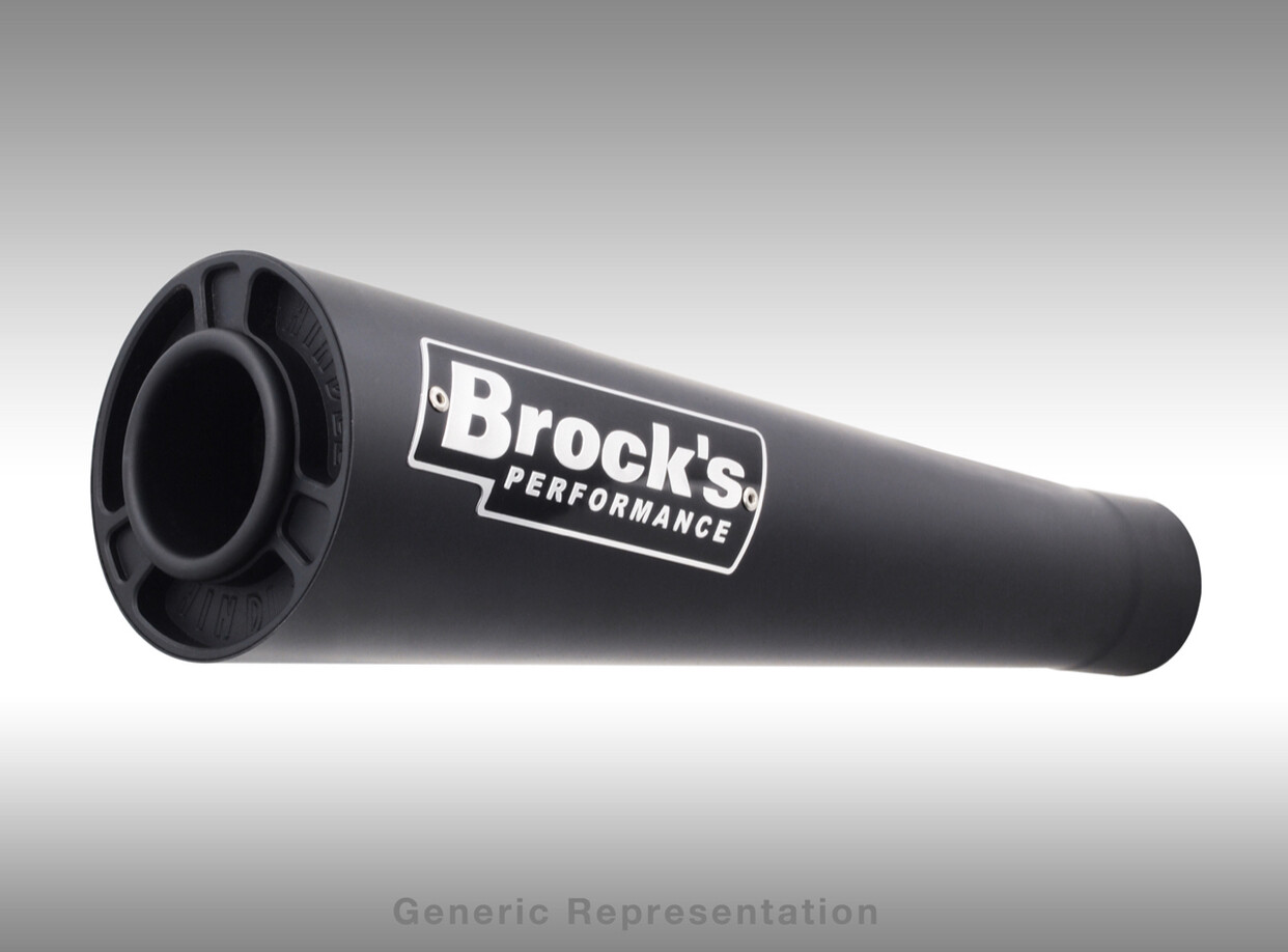 Brock's StreetMeg Full System Black 14" Muffler Hayabusa (08-19)