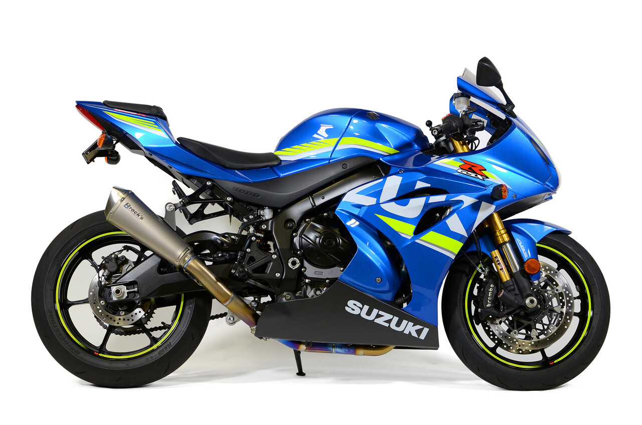 Brock&#39;s Predator Full System - Stainless Front Section w/ Titanium Muffler GSX-R1000/R (17-20)