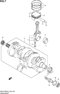 Suzuki OEM GSXR1000 Thrust Bearings (01-25)
