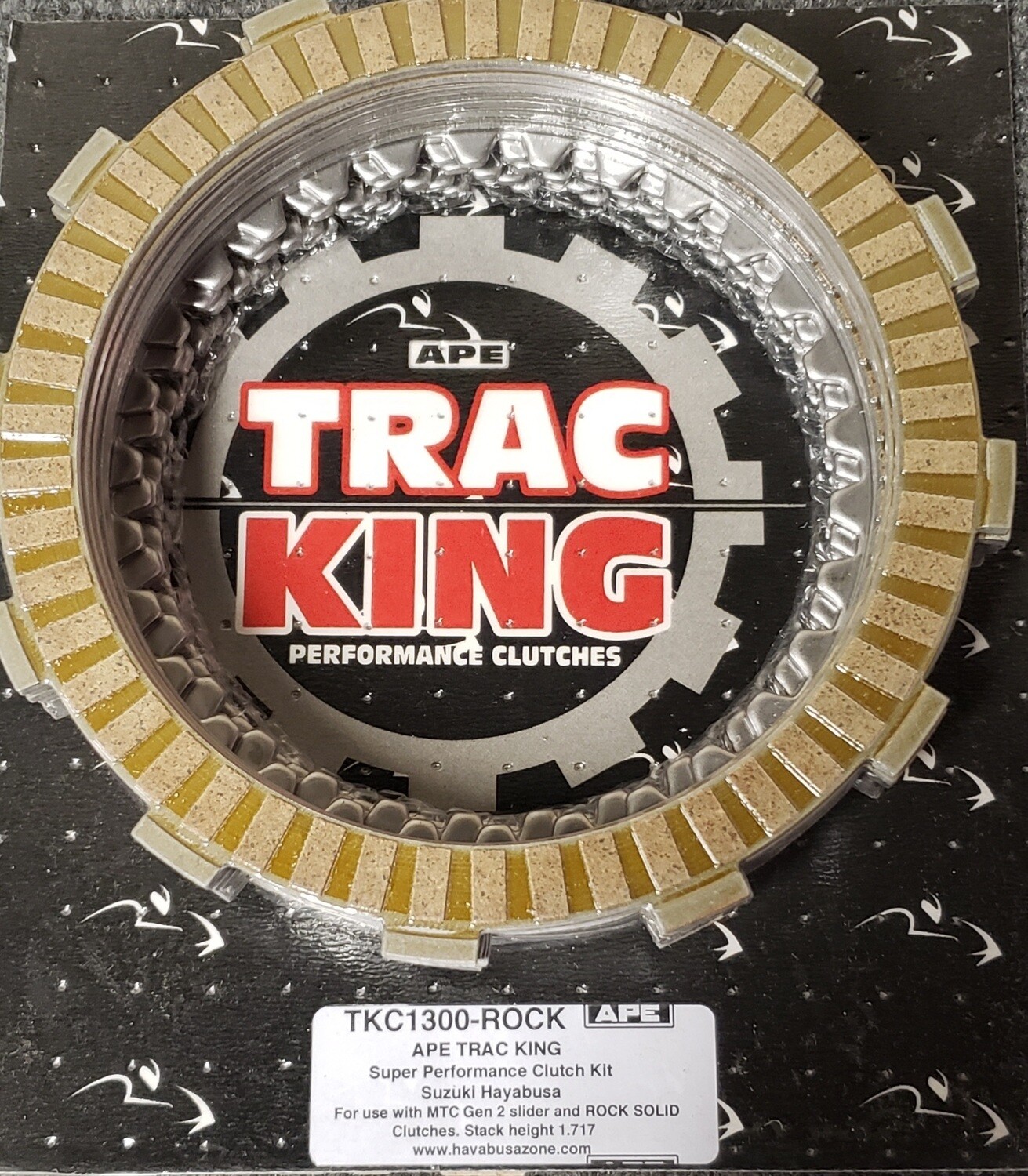 Trac King Clutch Plate Kit Hayabusa MTC Genll / Rock  Soild