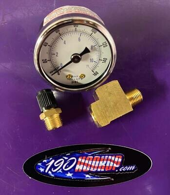 Air Tank Mounted Gauge with Fill Valve