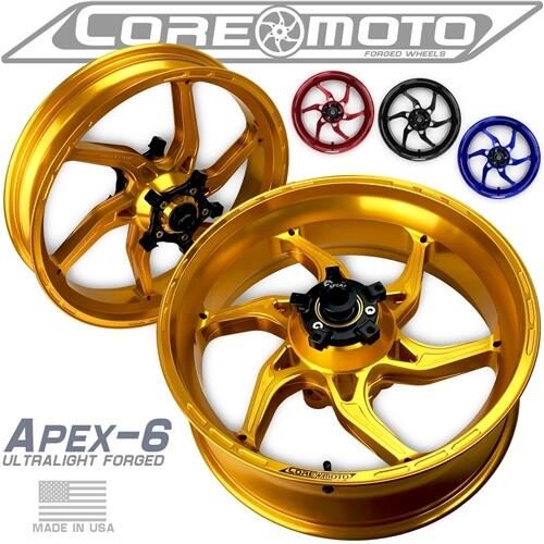 APEX-6 SUZUKI GSX-R 1000 2009-2016 FORGED CORE MOTO WHEELS