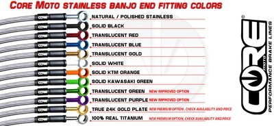 Custom Order Brake/Clutch lines