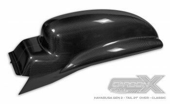 Hayabusa Tail for Cut Seat Rail | Carbon Fiber