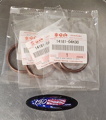Suzuki OEM Exhaust Gasket Set (17-24) GSXR 1000 / (22-24) Hayabusa
