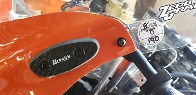 Brocks Mirror Block Off Plate Set Carbon Fiber Suzuki Hayabusa (99-20)