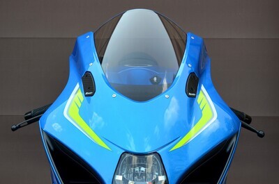 Brocks Carbon Fiber Mirror Block Off Plate Set GSX-R1000/R (17-21)