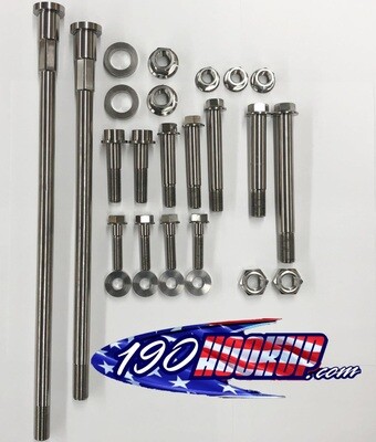 Titanium Hardware Kit, Engine and Suspension, Kawasaki ZX Titanium Hardware Kit, Engine and Suspension, Kawasaki ZX