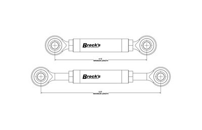 Brock's Adjustable Carbon Fiber DDC Leveling Rod BMW S1000RR (20-23) K67