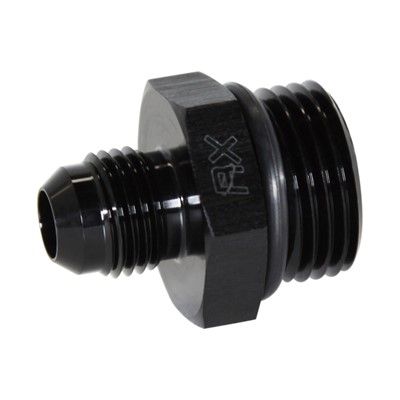 FUEL PUMP FITTING -10 ORB Male»-6 AN Male, AL BK