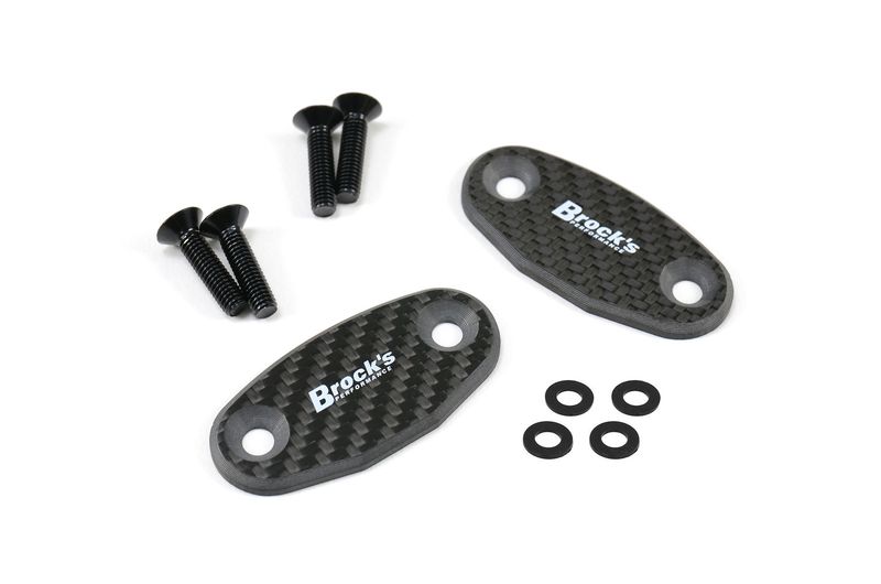 Brock's Carbon Fiber Mirror Block Off Kawasaki ZX10 (16-24)