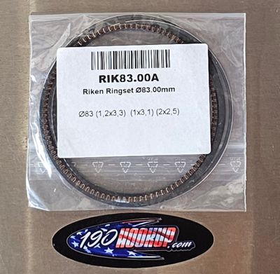 Wossner 83mm Replacement Ring Set