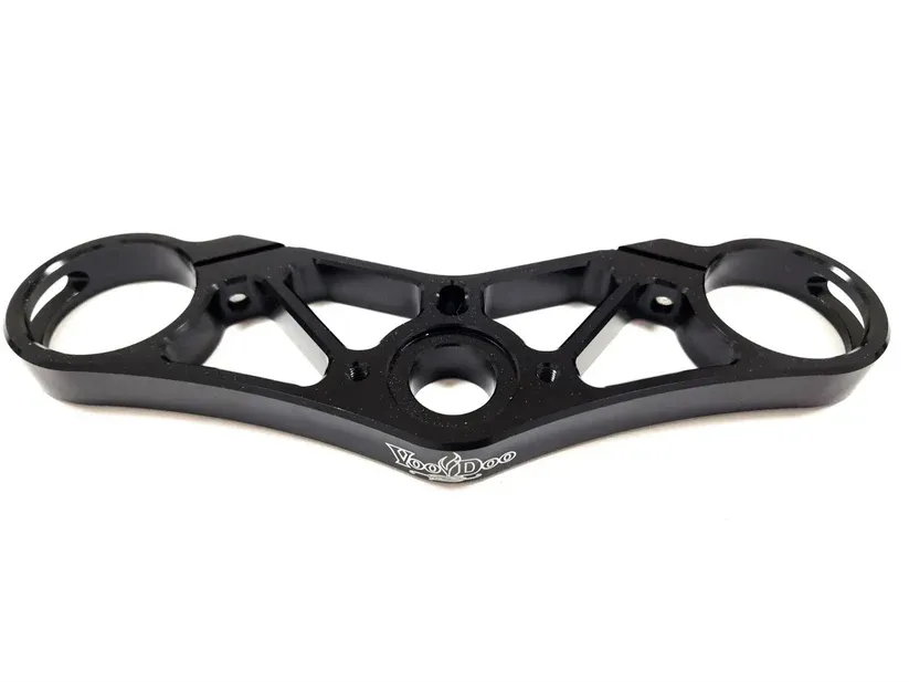 VooDoo Custom Motorcycle Components  TOP TRIPLE TREE HAYABUSA 99-25 BLACK