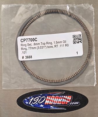Replacement Ring Set for CP Custom Pistons 77mm 2 Ring