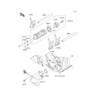 Kawasaki OEM ZX14 Cam-Change Drum (06-20)