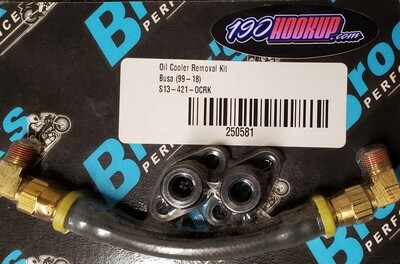 Oil Cooler Removal Kit (Bypass) Hayabusa 99-20 Oil Cooler Removal Kit (Bypass) Hayabusa 99-20