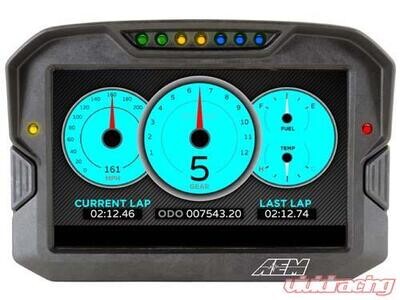 AEM CD-7F Carbon Flat Panel Non-Logging/ Non-GPS Display