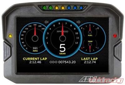 AEM CD-7F Carbon Flat Panel Non-Logging/ Non-GPS Display