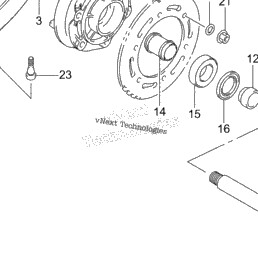 Suzuki OEM Rear Wheel CARRIER Bearing Hayabusa (99-22) GSXR1000 (01-23)