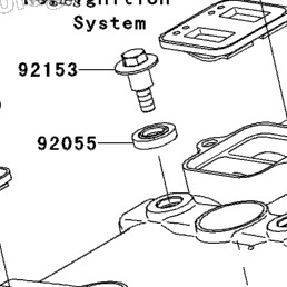Kawasaki OEM Valve Cover Bolt Gasket (O-Ring) ZX14 (08-24) ZX10