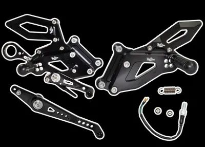 VOODOO CUSTOM MOTORCYCLE COMPONENTS REAR SET S1000RR 15-17 BLACK VOODOO CUSTOM MOTORCYCLE COMPONENTS REAR SET S1000RR 15-17 BLACK