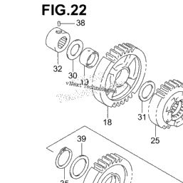 WASHER, 1ST DRIVEN RH 20X34X1