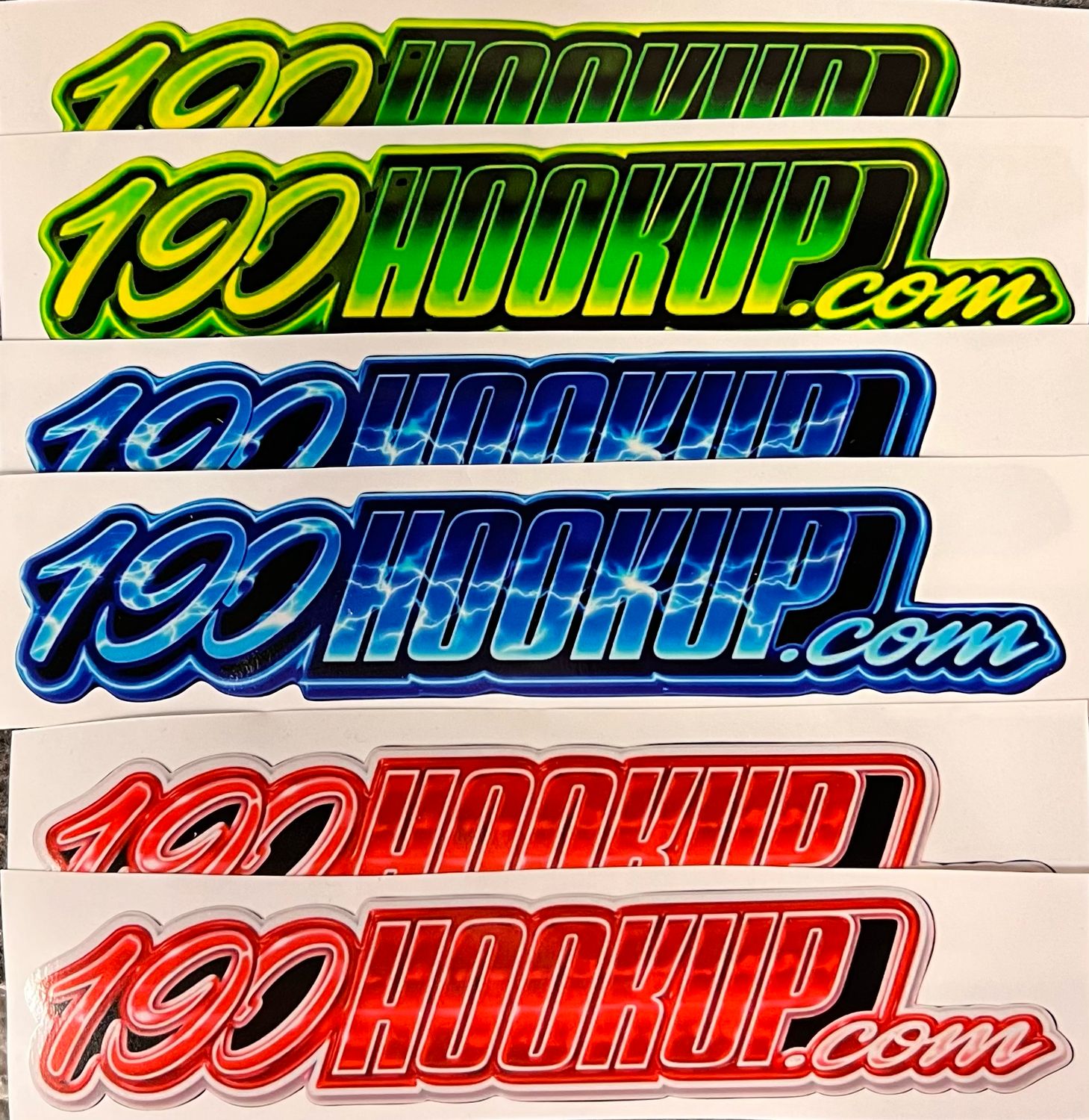 New Custom Color 190hookup.com Decals
