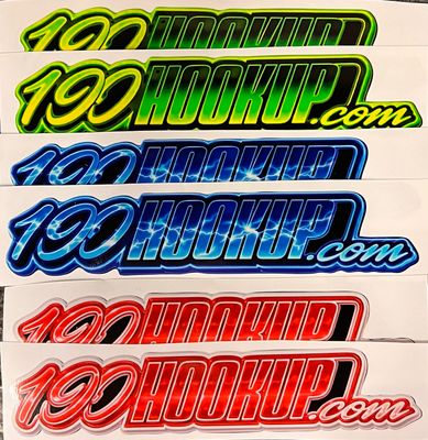 New Custom Color 190hookup.com Decals