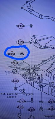 OEM Kawasaki ZX14 Oil Pan O-Ring 19.5mm