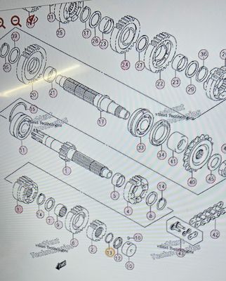 Suzuki Hayabusa OEM Transmission CIRCLIPS (Input Shaft) 5TH & 6TH DRIVE