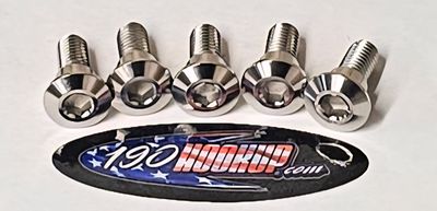 Titanium Hayabusa Gen 1 Rear Rotor Bolts (5)