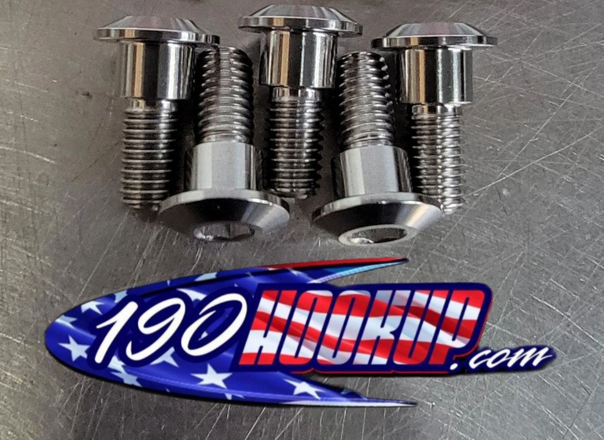 Titanium Hayabusa Gen 1 Rear Rotor Bolts (5) Titanium Hayabusa Gen 1 Rear Rotor Bolts (5)