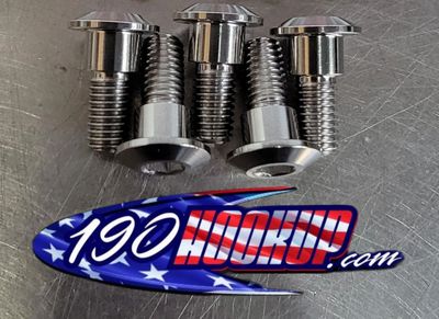 Titanium Hayabusa Gen 1 Rear Rotor Bolts (5) Titanium Hayabusa Gen 1 Rear Rotor Bolts (5)