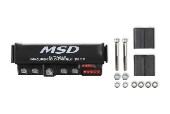MSD High-Current Solid-State Relay 35Ax4, Black MSD High-Current Solid-State Relay 35Ax4, Black
