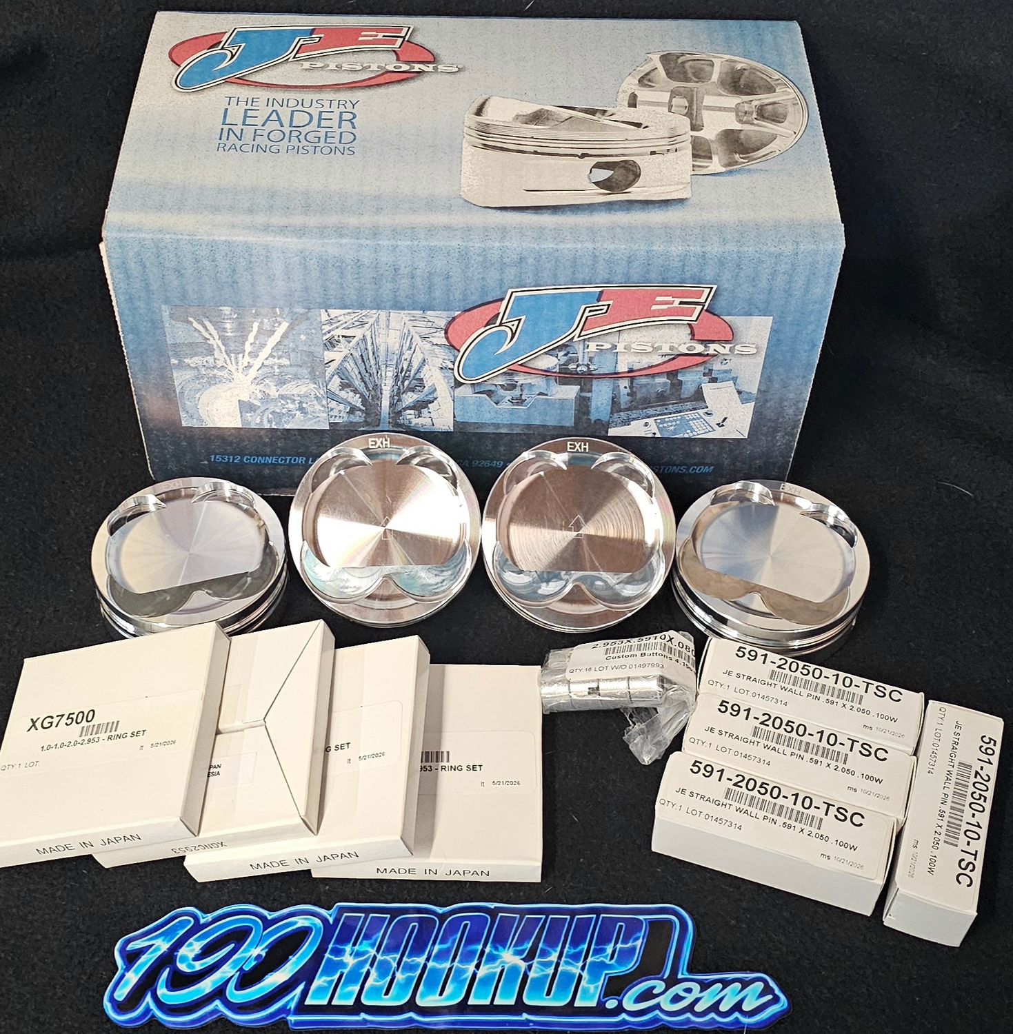 JE Piston RBM Custom NOS 75mm 2x6 STROKER SUZUKI GSXR (05-08)