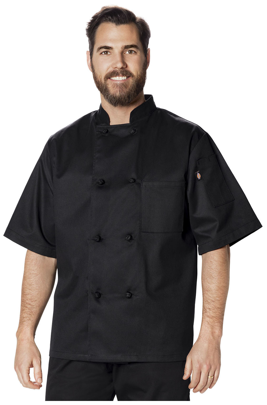 dickies denim chef coat