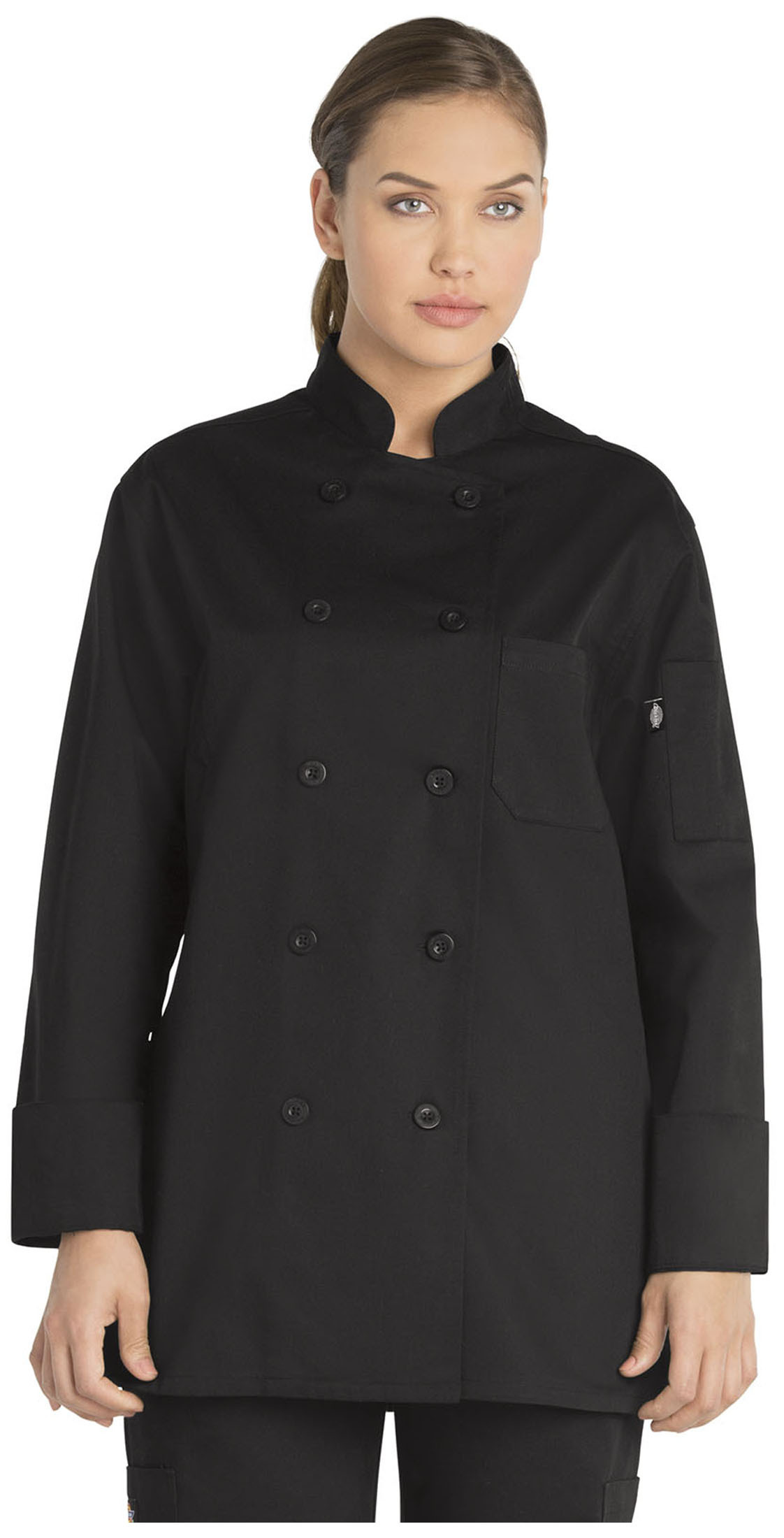 dickies denim chef coat