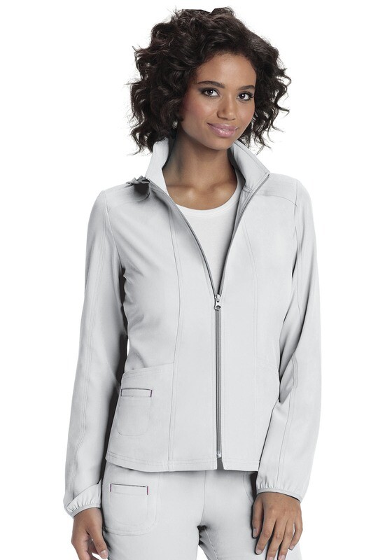 Heartsoul Break on Through Scrubs Zip Front Jacket