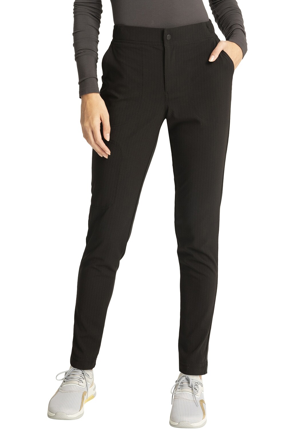 Cherokee Statement Zip Fly Front Tapered Leg Pant