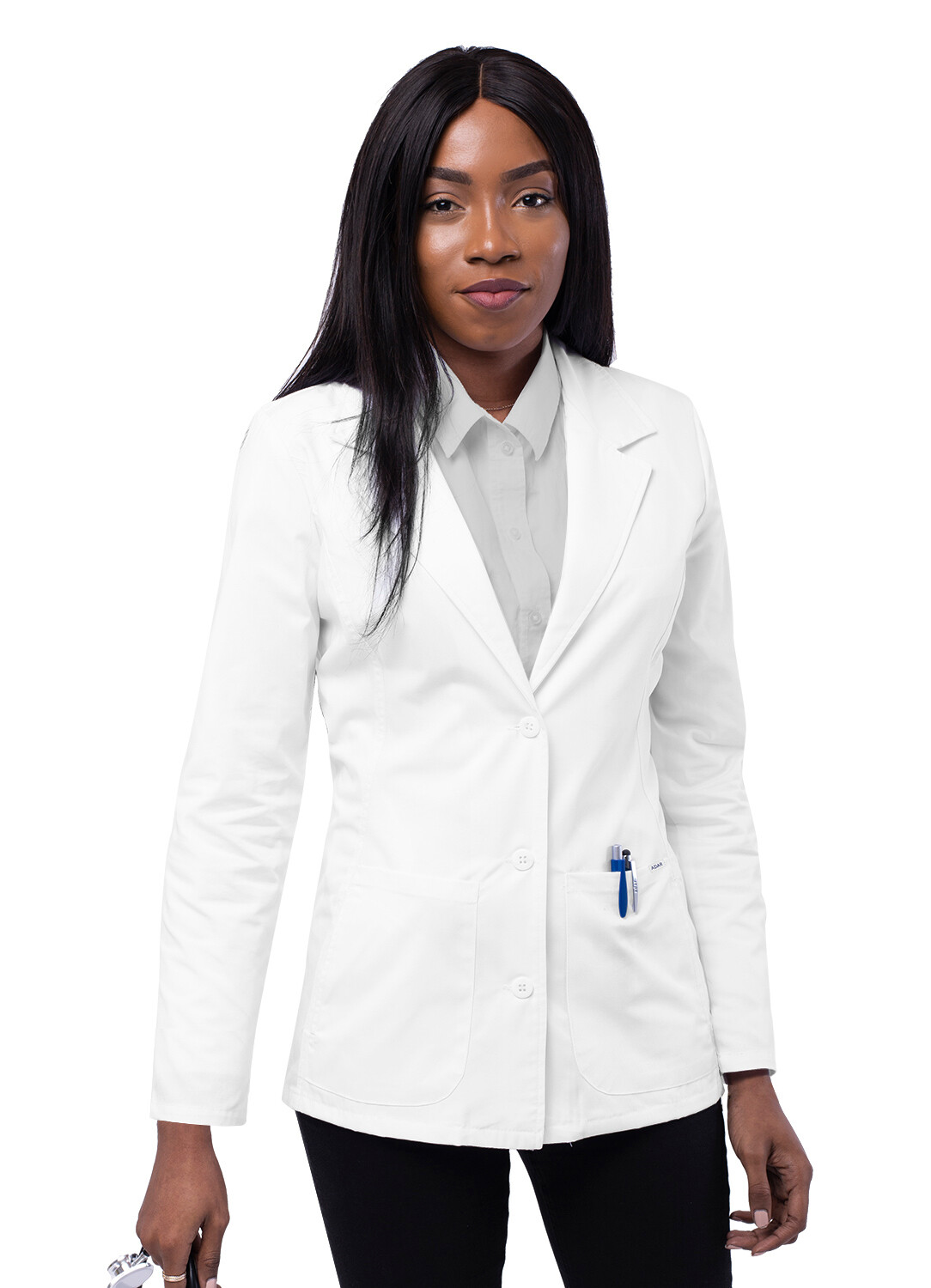 Adar Universal Stretch Unisex 39" Midriff Lab Coat