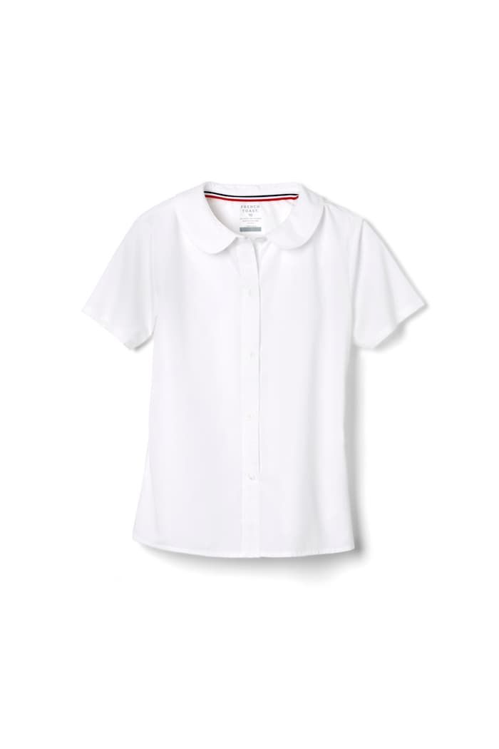 Short Sleeve Peter Pan Collar Blouse
