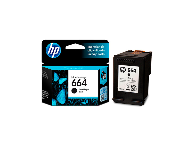 Cartucho de Tinta HP 664 Negro