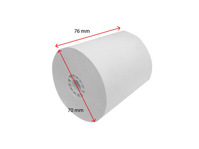 Rollos Papel Bond 76X70mm. 5 unidades
