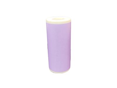 Papel adhesivo térmico 57 mm x 25 mm para mini impresora – Pack x3 (Naranja, verde y morado) D1