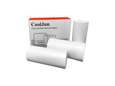 Papel térmico blanco 57 mm x 25 mm para mini impresora – Pack x3 rollos