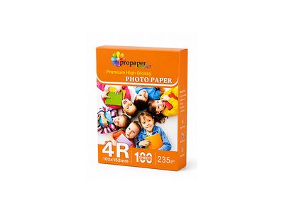 Papel Fotográfico Brillante ProPaper Direct 4R | 235g | 100 Hojas | High Glossy Photo Paper Papel Fotográfico Brillante ProPaper Direct 4R | 235g | 100 Hojas | High Glossy Photo Paper